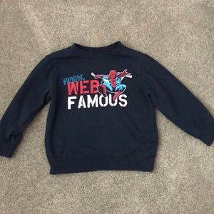 Boys Spider Man Sweatshirt Size 5/6